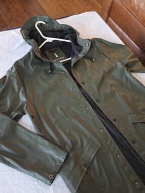 RAINS Long Jacket high quality rain coat jacket Xs
